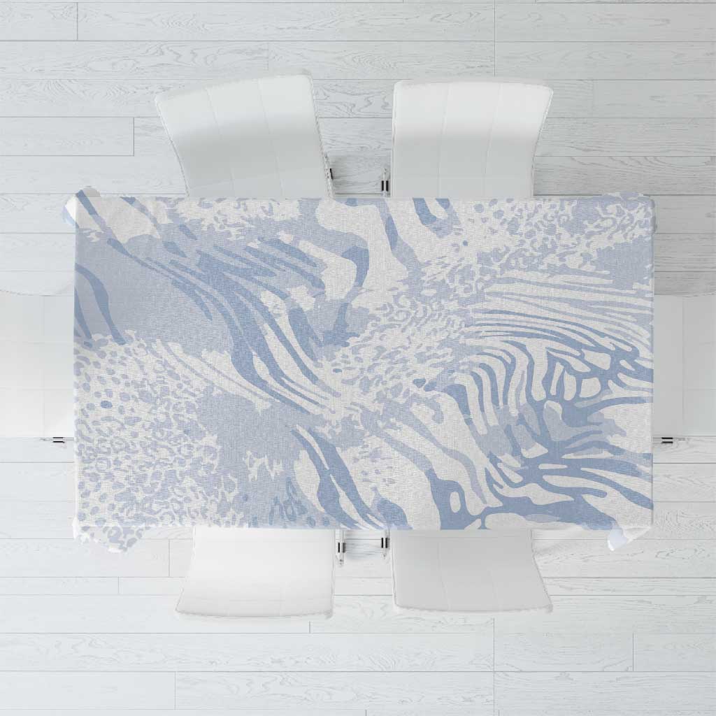 African Zebra Leopard Pattern Tablecloth Sky Savannah