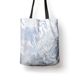 African Zebra Leopard Pattern Tote Bag Sky Savannah