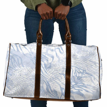 African Zebra Leopard Pattern Travel Bag Sky Savannah