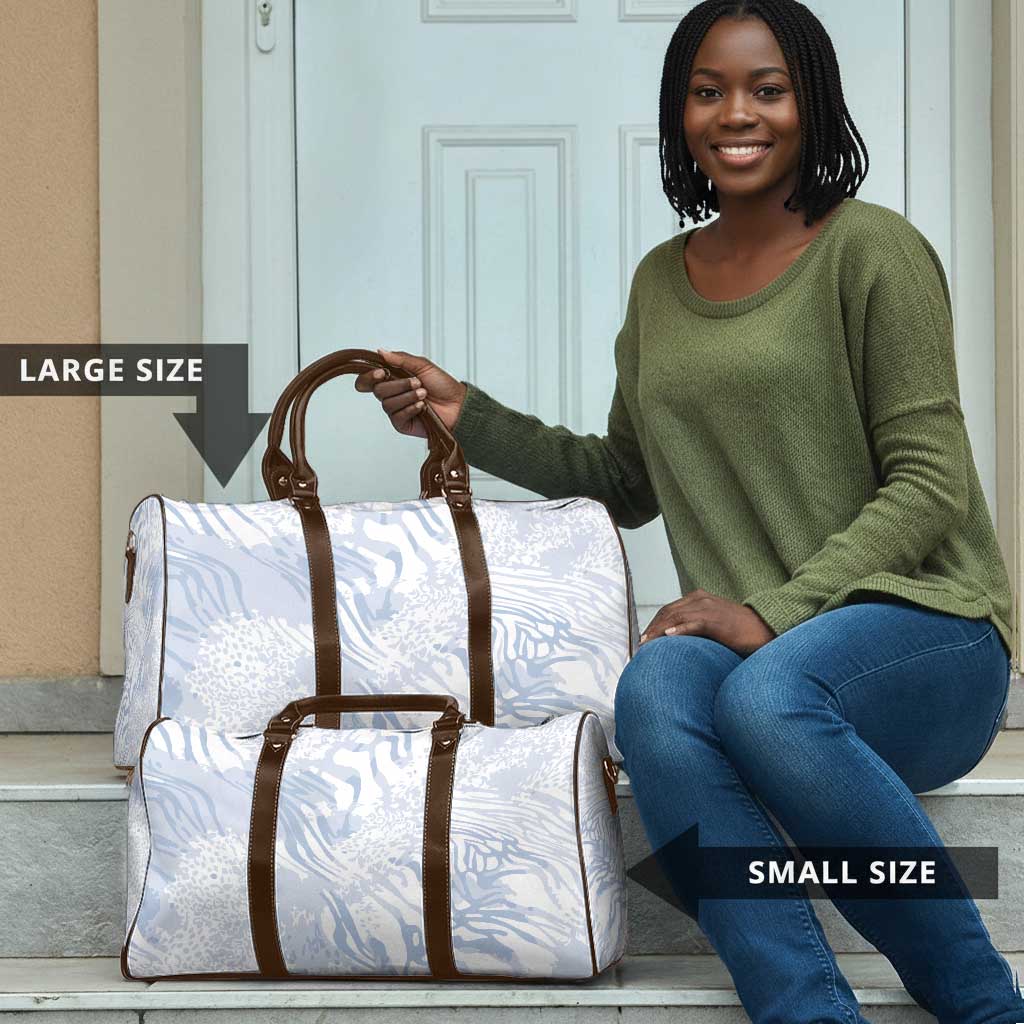 African Zebra Leopard Pattern Travel Bag Sky Savannah