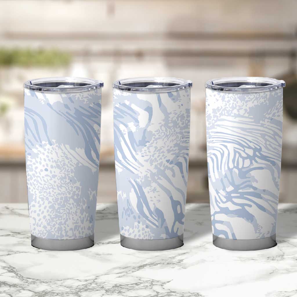 African Zebra Leopard Pattern Tumbler Cup Sky Savannah