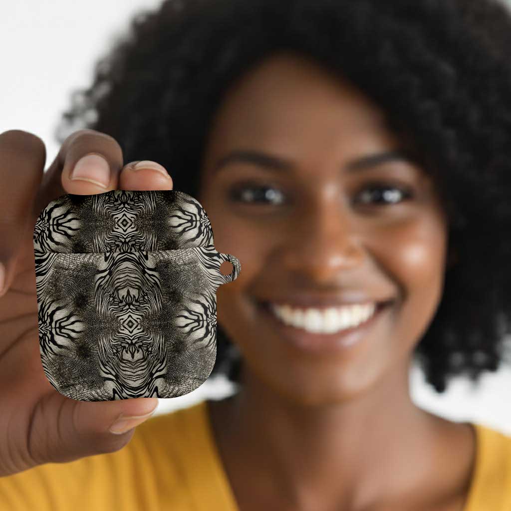 African Zebra Elephant Skin Pattern AirPods Case