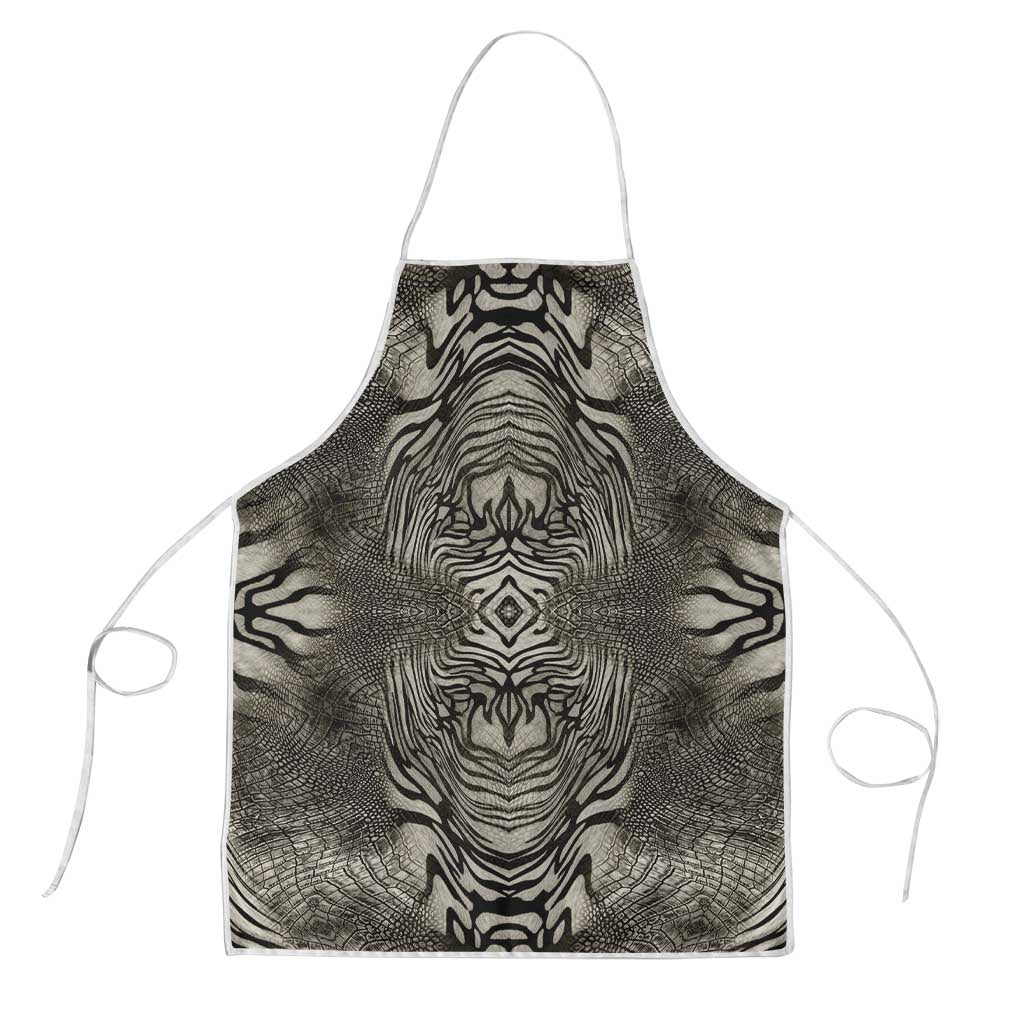 African Zebra Elephant Skin Pattern Apron