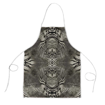 African Zebra Elephant Skin Pattern Apron