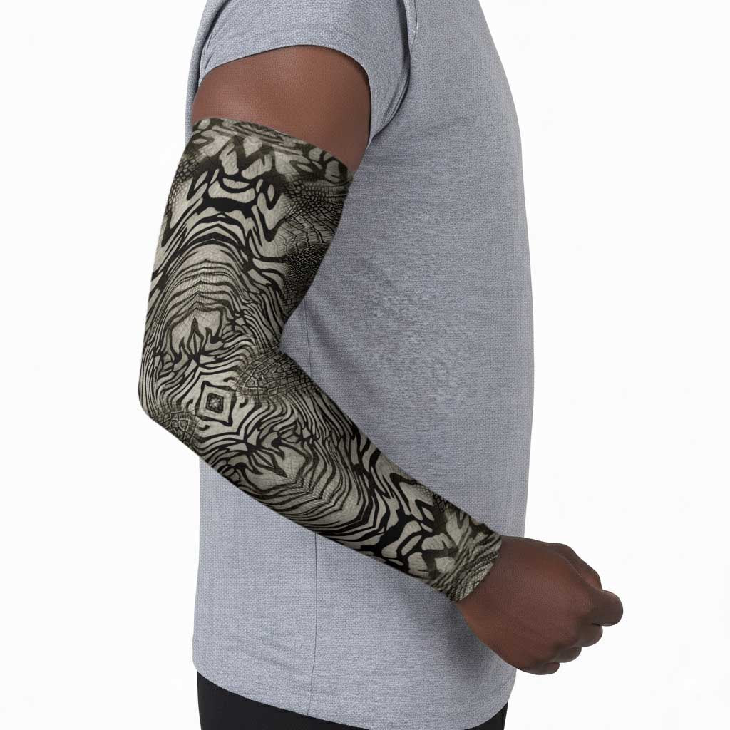 African Zebra Elephant Skin Pattern Arm Sleeves