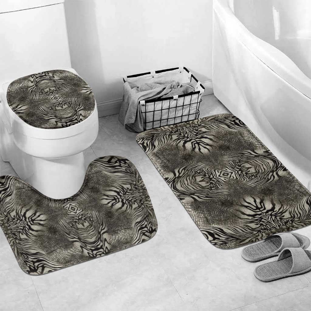 African Zebra Elephant Skin Pattern Bathroom Set