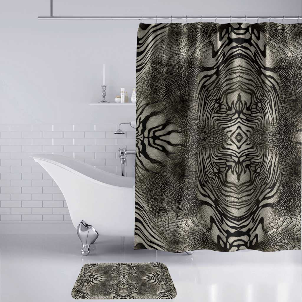 African Zebra Elephant Skin Pattern Bathroom Set