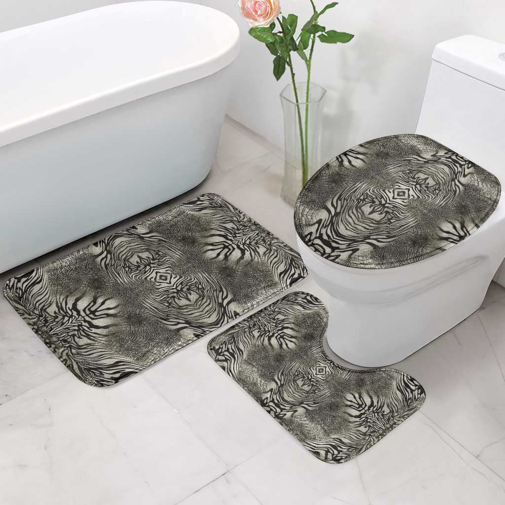 African Zebra Elephant Skin Pattern Bathroom Set