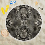 African Zebra Elephant Skin Pattern Beach Blanket