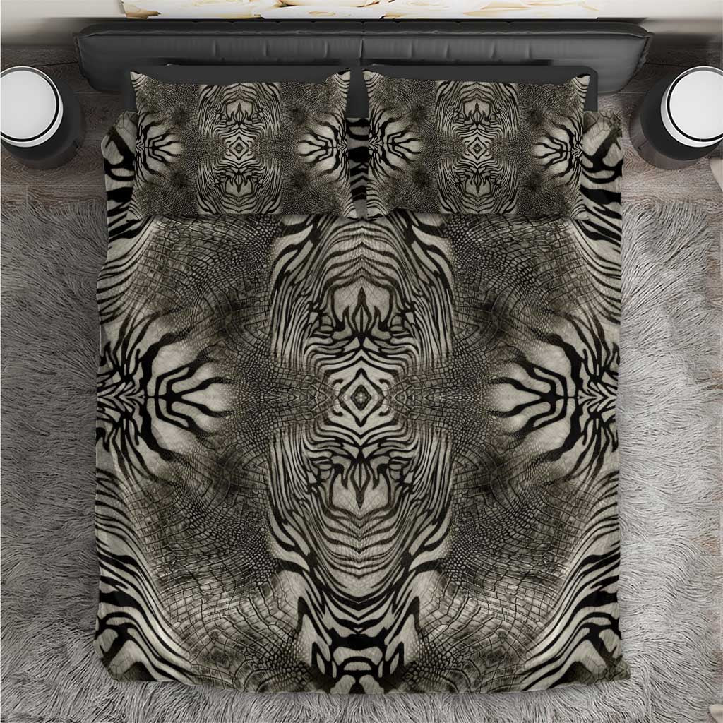 African Zebra Elephant Skin Pattern Bedding Set