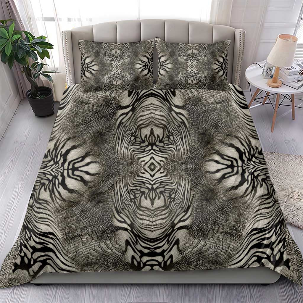 African Zebra Elephant Skin Pattern Bedding Set