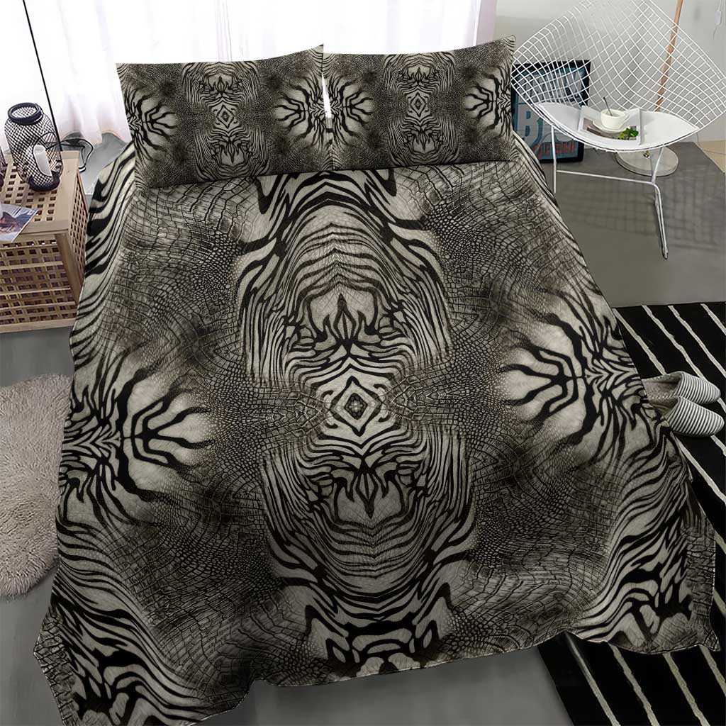 African Zebra Elephant Skin Pattern Bedding Set