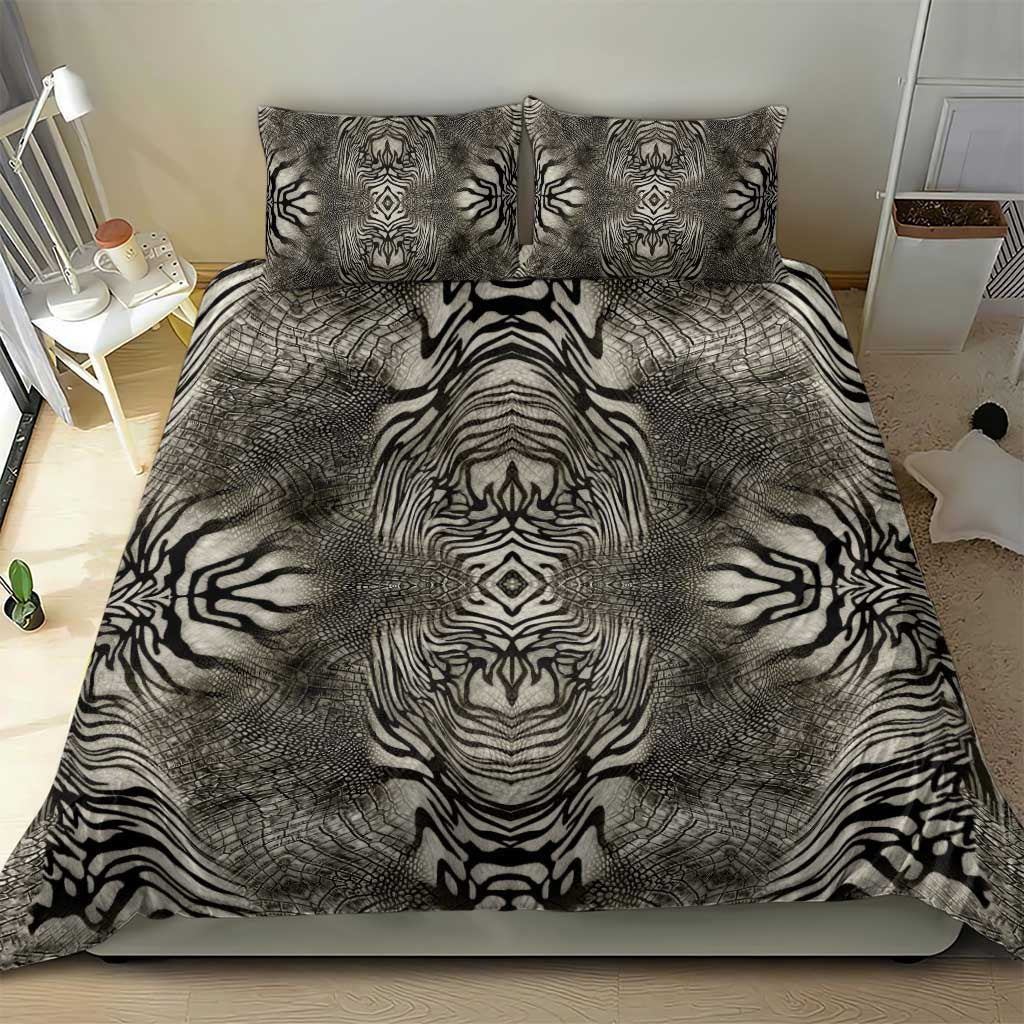 African Zebra Elephant Skin Pattern Bedding Set