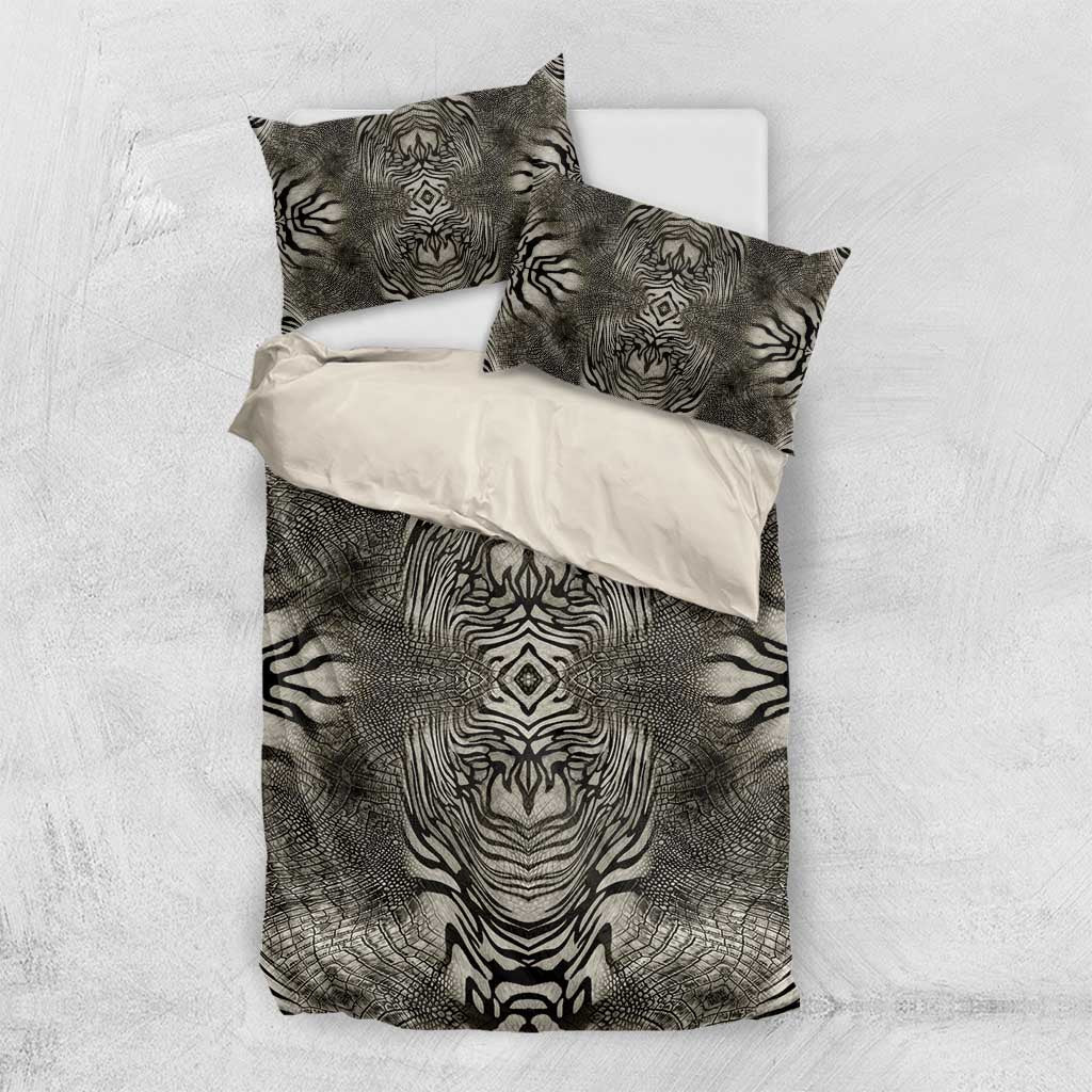 African Zebra Elephant Skin Pattern Bedding Set