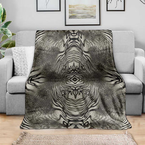 African Zebra Elephant Skin Pattern Blanket