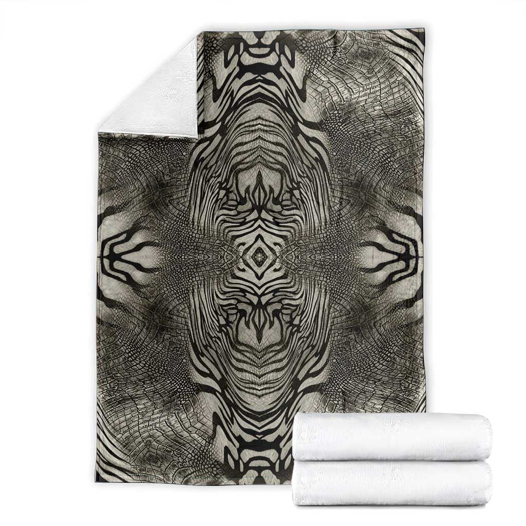 African Zebra Elephant Skin Pattern Blanket
