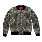 African Zebra Elephant Skin Pattern Bomber Jacket