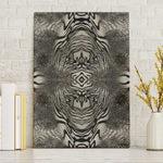 African Zebra Elephant Skin Pattern Canvas Wall Art