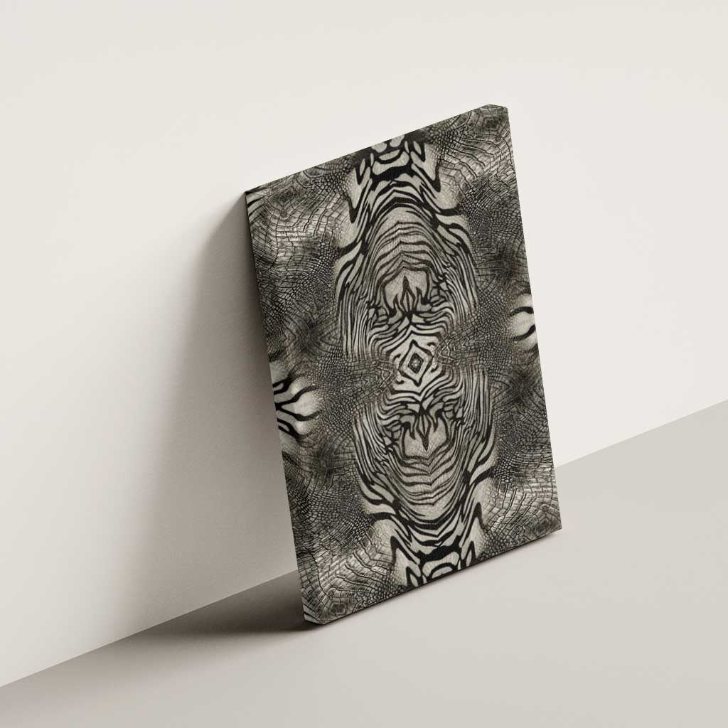 African Zebra Elephant Skin Pattern Canvas Wall Art