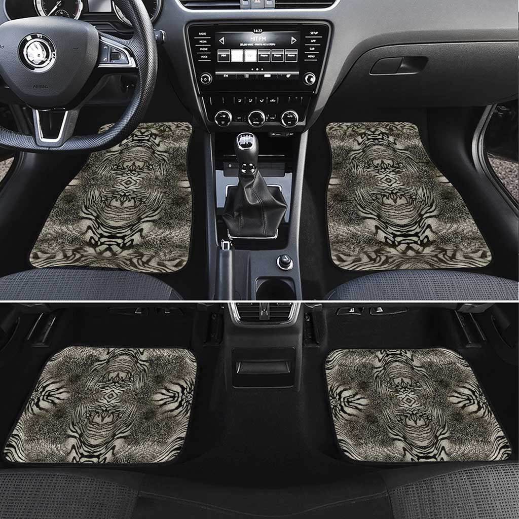 African Zebra Elephant Skin Pattern Car Mats
