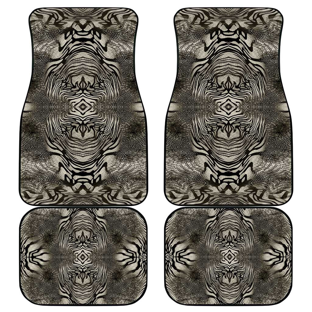 African Zebra Elephant Skin Pattern Car Mats