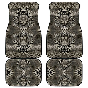 African Zebra Elephant Skin Pattern Car Mats