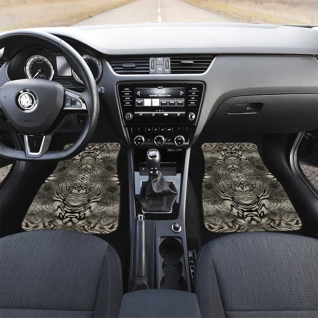 African Zebra Elephant Skin Pattern Car Mats