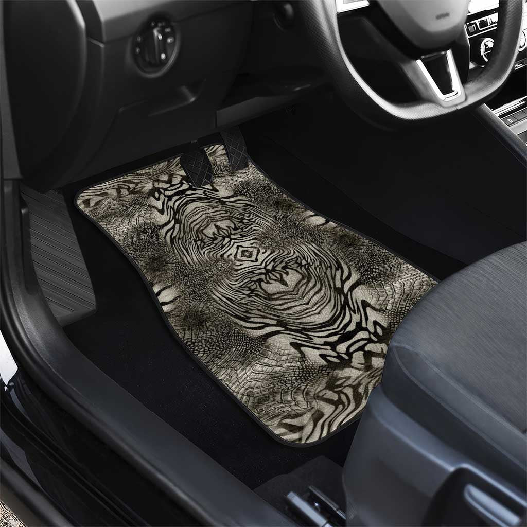 African Zebra Elephant Skin Pattern Car Mats