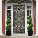 African Zebra Elephant Skin Pattern Door Cover