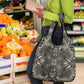 African Zebra Elephant Skin Pattern Grocery Bag