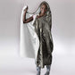 African Zebra Elephant Skin Pattern Hooded Blanket