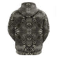 African Zebra Elephant Skin Pattern Hoodie