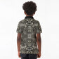 African Zebra Elephant Skin Pattern Kid Polo Shirt