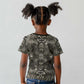 African Zebra Elephant Skin Pattern Kid T shirt