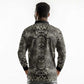 African Zebra Elephant Skin Pattern Long Sleeve Polo Shirt