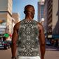 African Zebra Elephant Skin Pattern Men Tank Top
