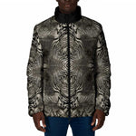 African Zebra Elephant Skin Pattern Padded Jacket