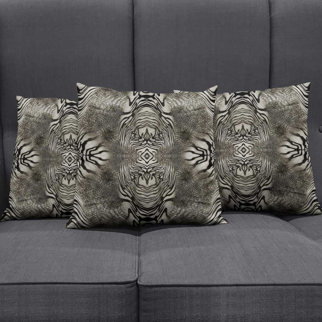 African Zebra Elephant Skin Pattern Pillow Cover