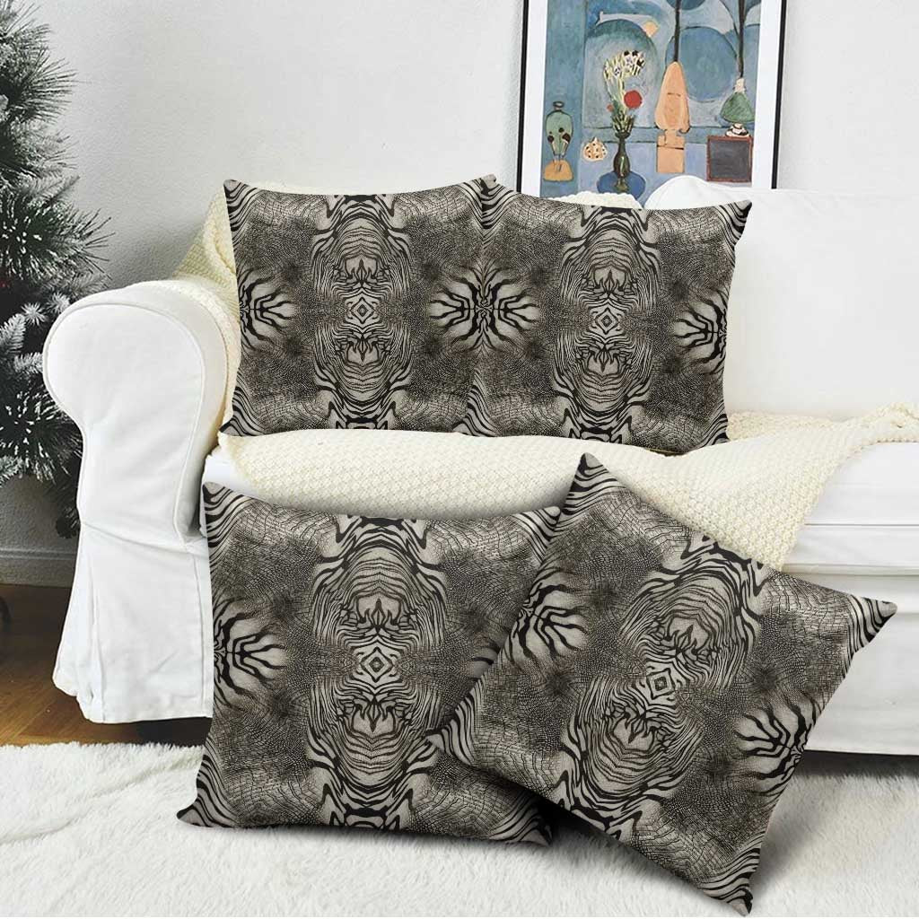 African Zebra Elephant Skin Pattern Pillow Cover