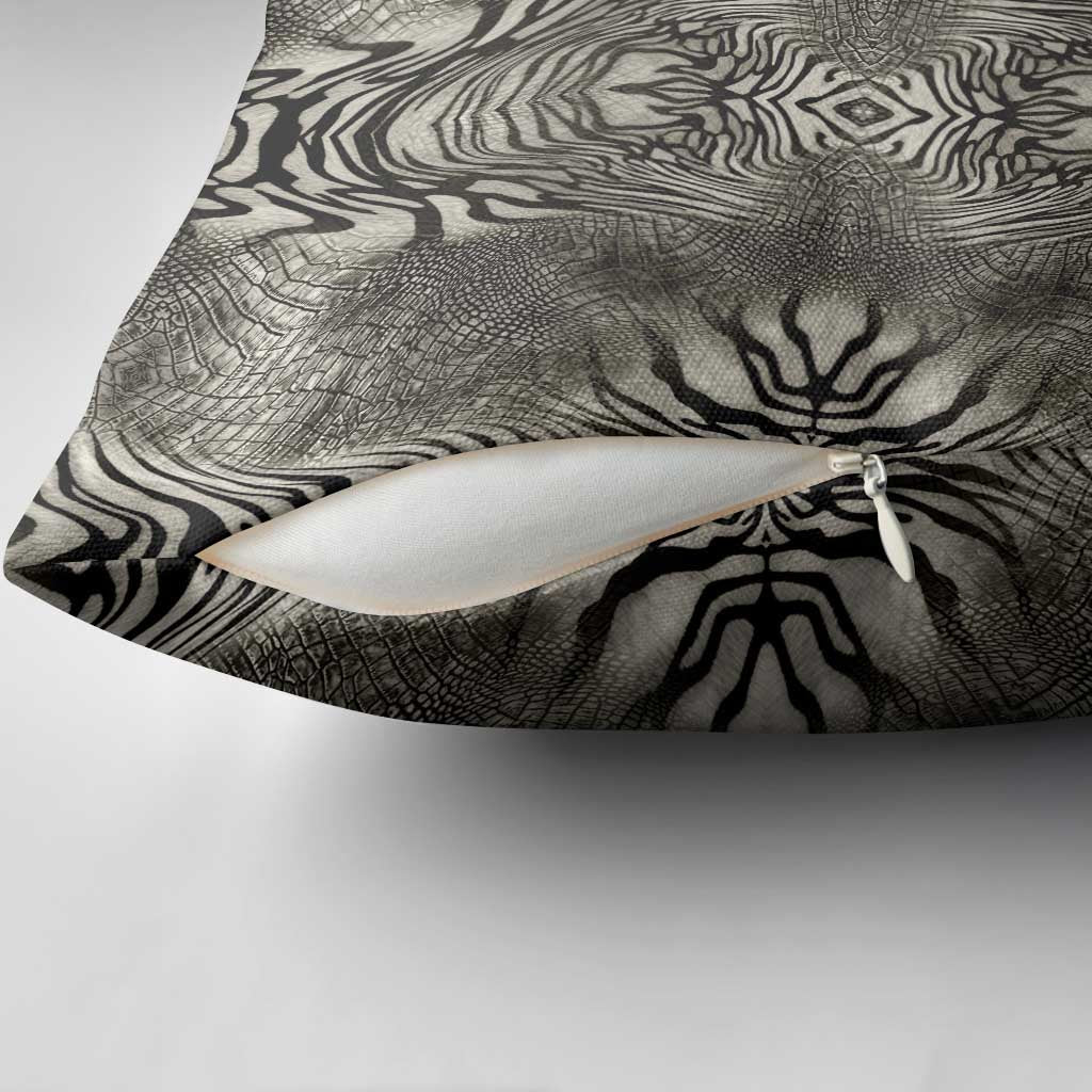 African Zebra Elephant Skin Pattern Pillow Cover