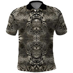African Zebra Elephant Skin Pattern Polo Shirt