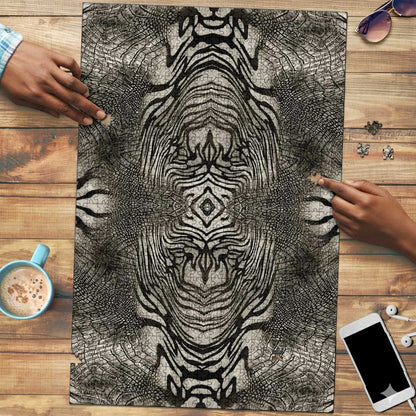 African Zebra Elephant Skin Pattern Puzzle