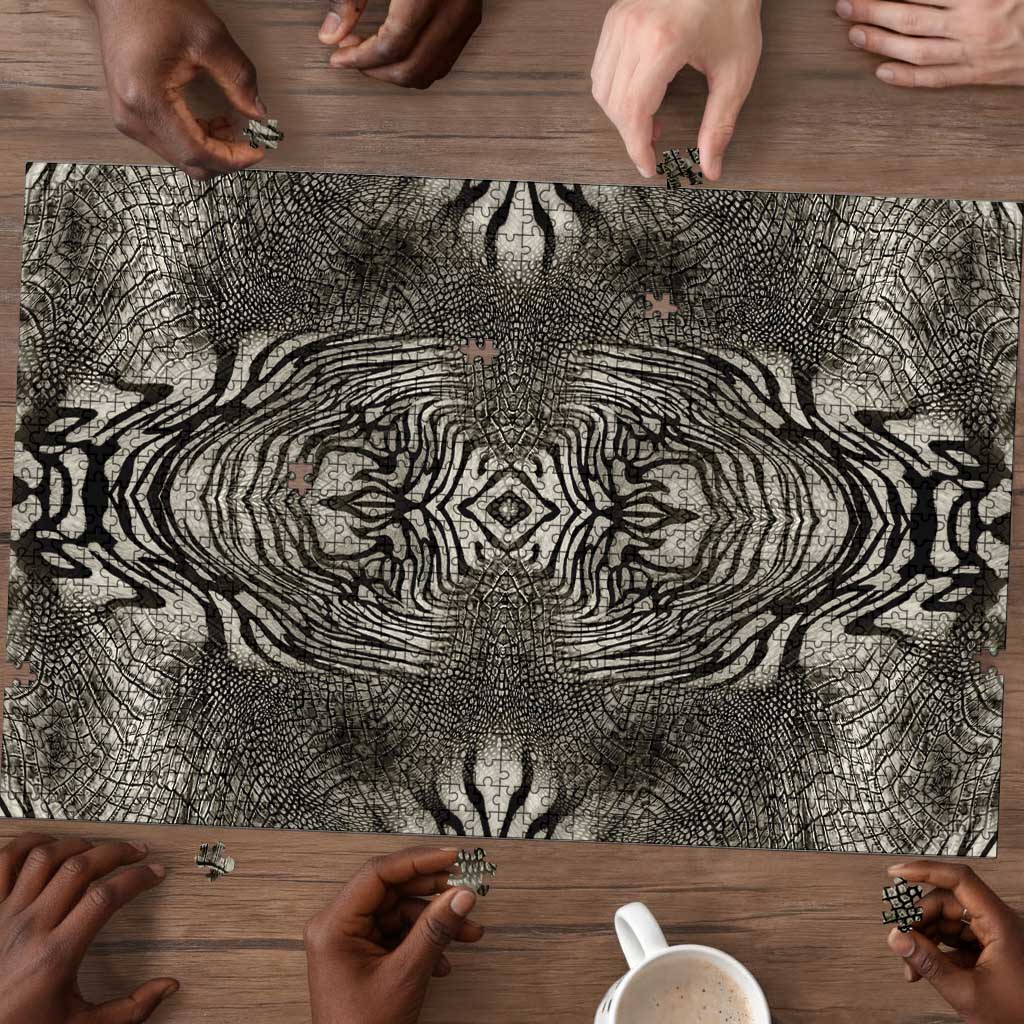 African Zebra Elephant Skin Pattern Puzzle