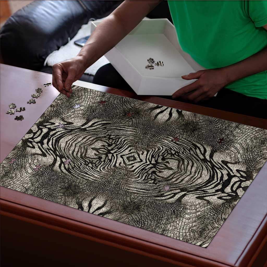 African Zebra Elephant Skin Pattern Puzzle