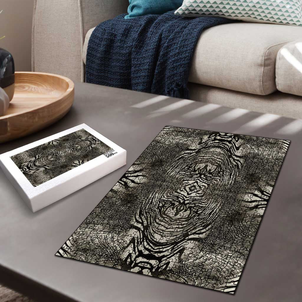 African Zebra Elephant Skin Pattern Puzzle