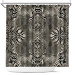 African Zebra Elephant Skin Pattern Shower Curtain