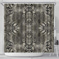 African Zebra Elephant Skin Pattern Shower Curtain