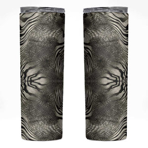 African Zebra Elephant Skin Pattern Skinny Tumbler