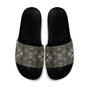 African Zebra Elephant Skin Pattern Slide Sandals