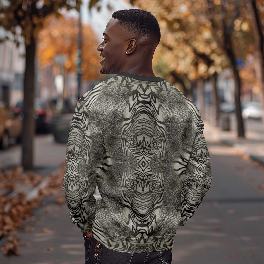 African Zebra Elephant Skin Pattern Sweatshirt